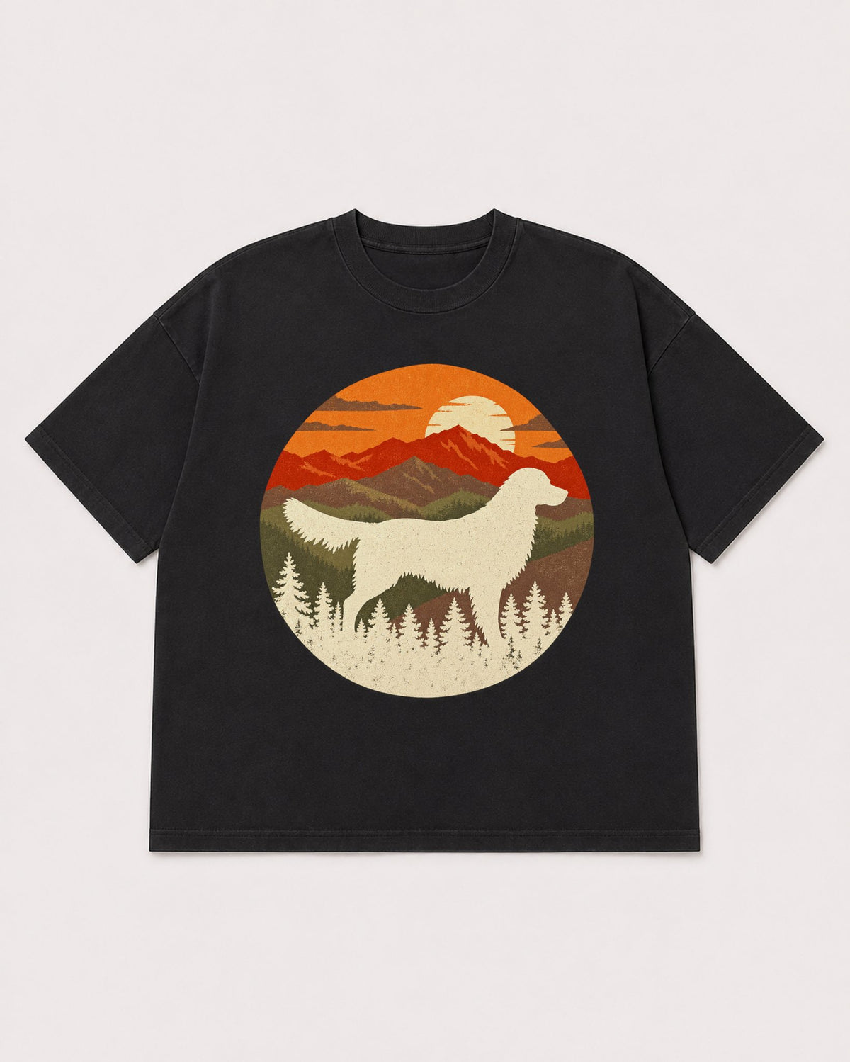 Mockup Boxy Heavyweight Tee Black product