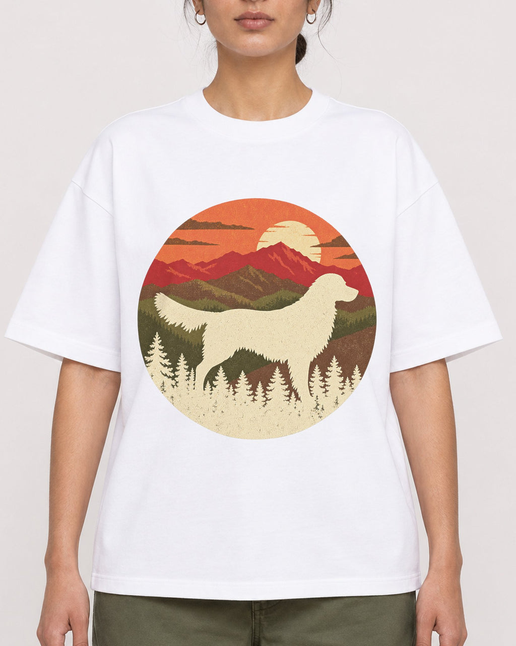 Mockup Boxy Heavyweight Tee White female close-up 17