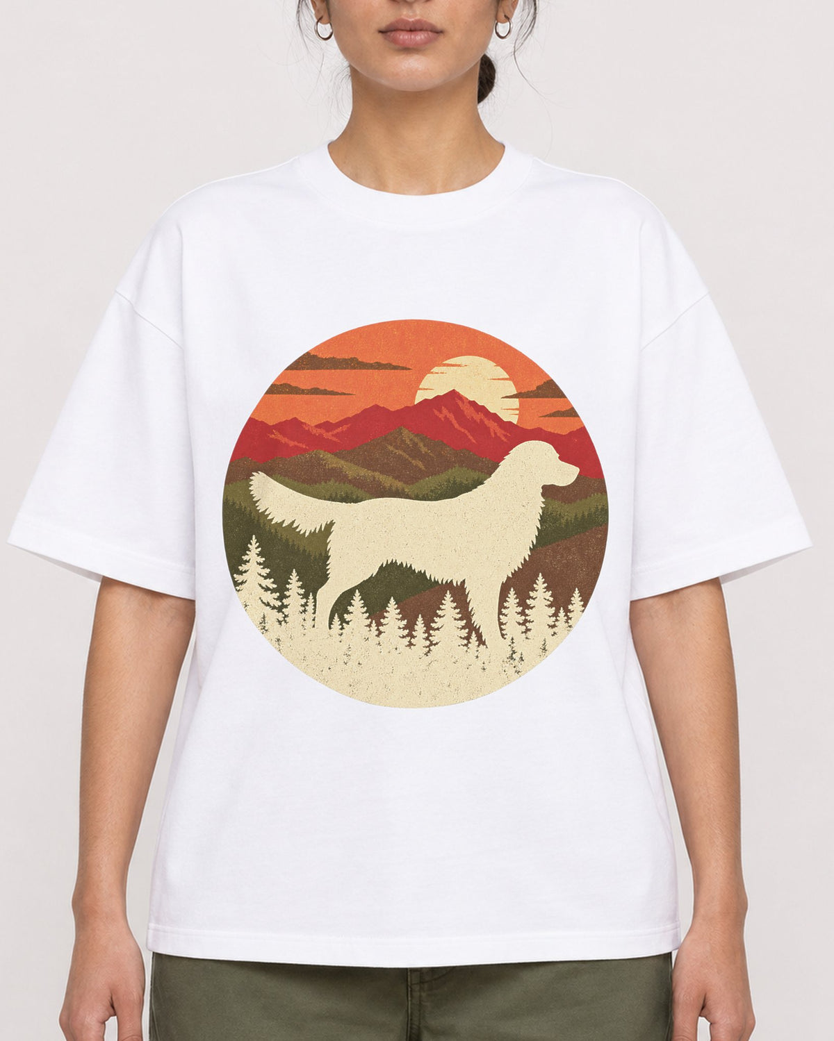 Mockup Boxy Heavyweight Tee White female close-up 17