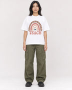 Mockup Boxy Heavyweight Tee White female full-body 22