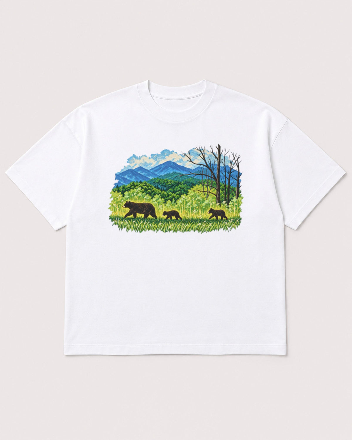 Mockup Boxy Heavyweight Tee White product