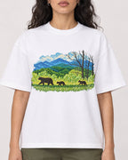 Mockup Boxy Heavyweight Tee White female close-up 07