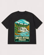 Mockup Boxy Heavyweight Tee Black product