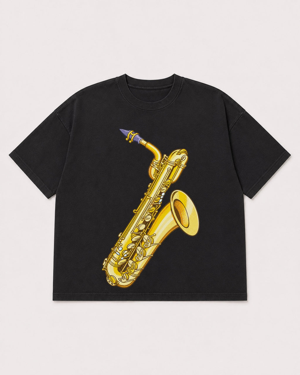 Mockup Boxy Heavyweight Tee Black product