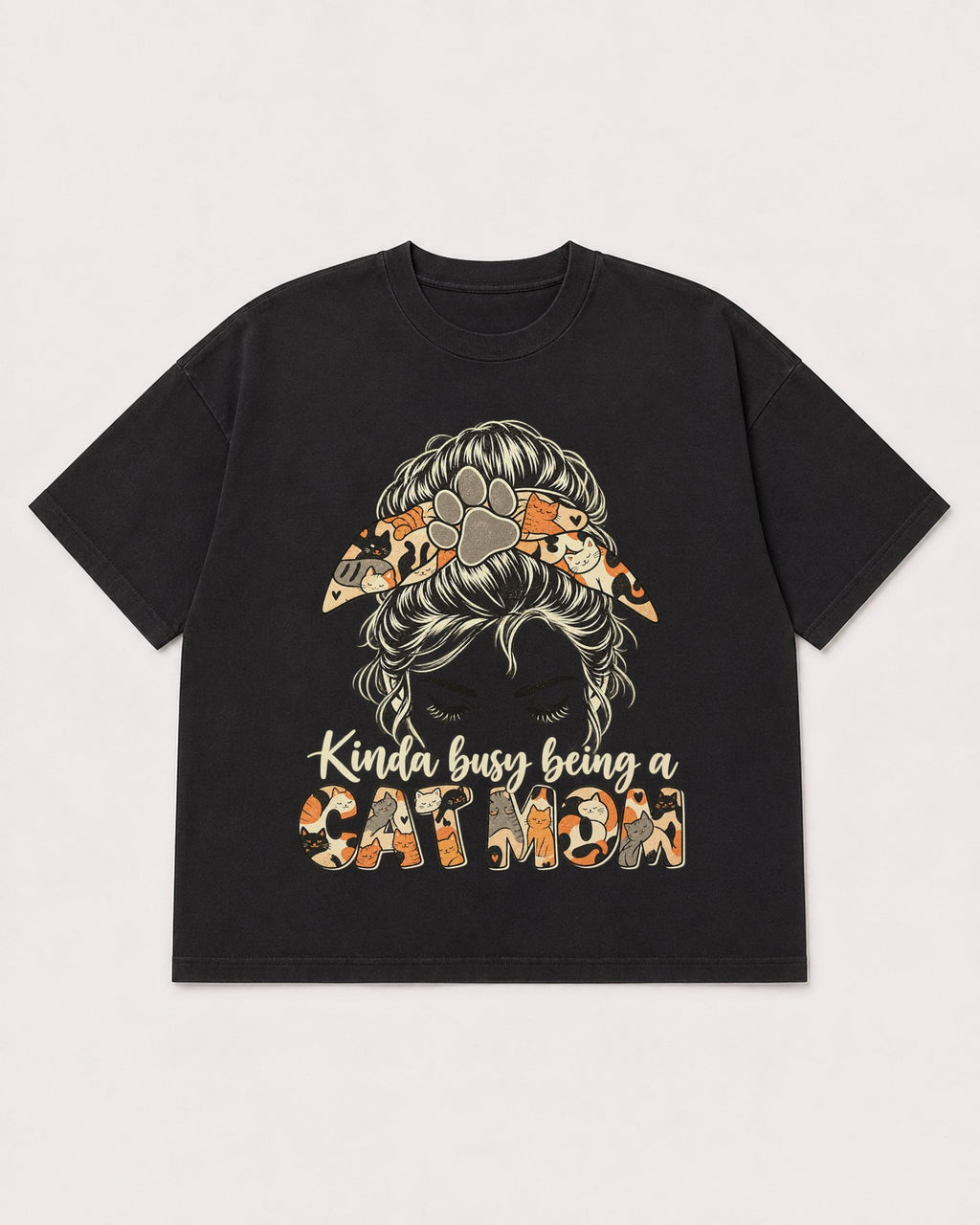 Mockup Boxy Heavyweight Tee Black product