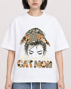 Mockup Boxy Heavyweight Tee White female close-up 11