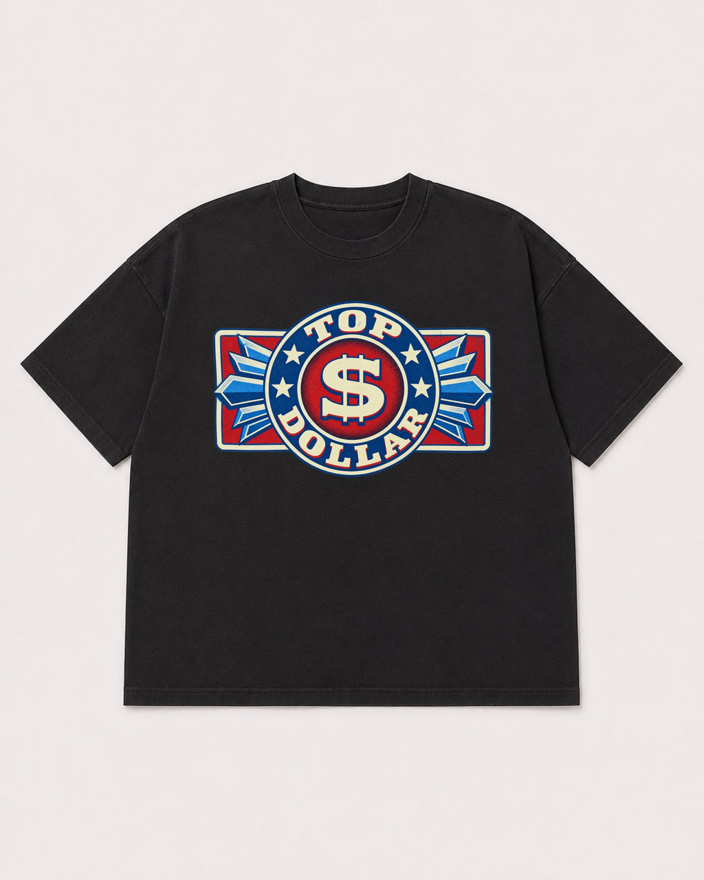 Mockup Boxy Heavyweight Tee Black product