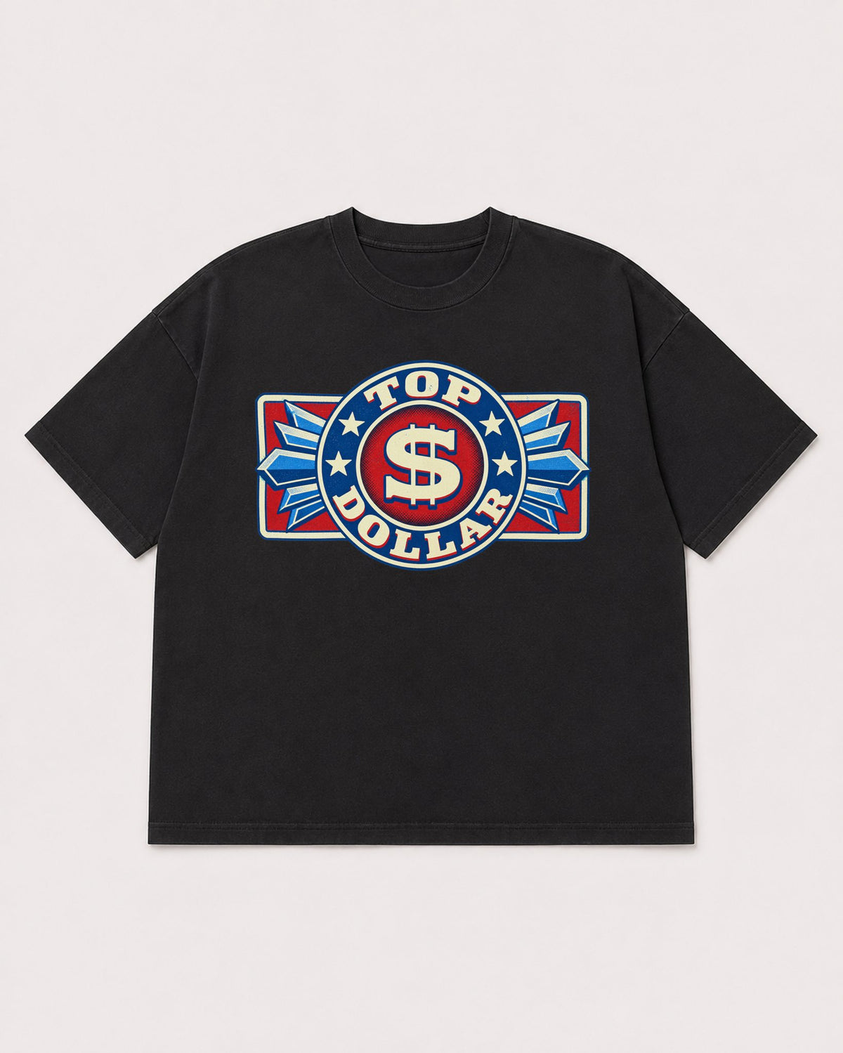 Mockup Boxy Heavyweight Tee Black product