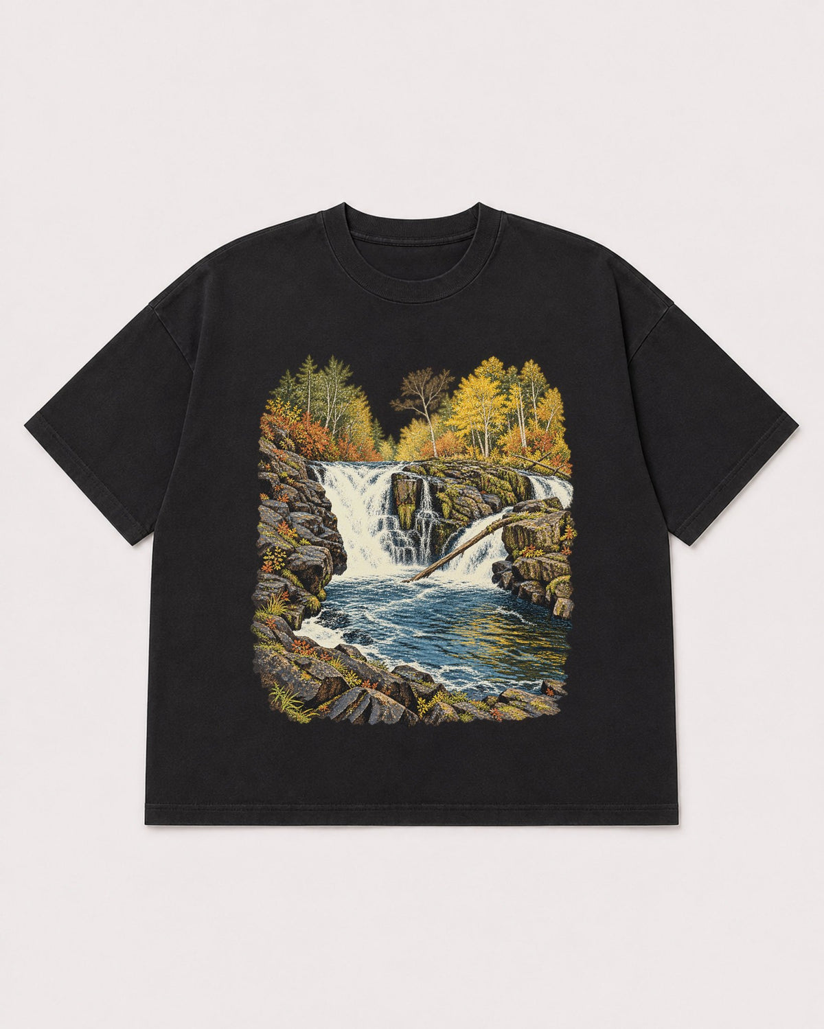 Mockup Boxy Heavyweight Tee Black product