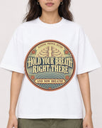 Mockup Boxy Heavyweight Tee White female close-up 02