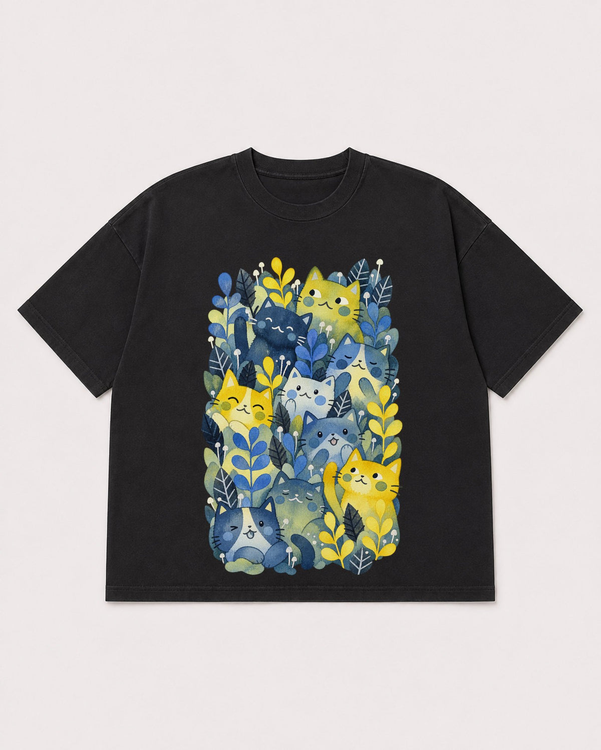 Mockup Boxy Heavyweight Tee Black product