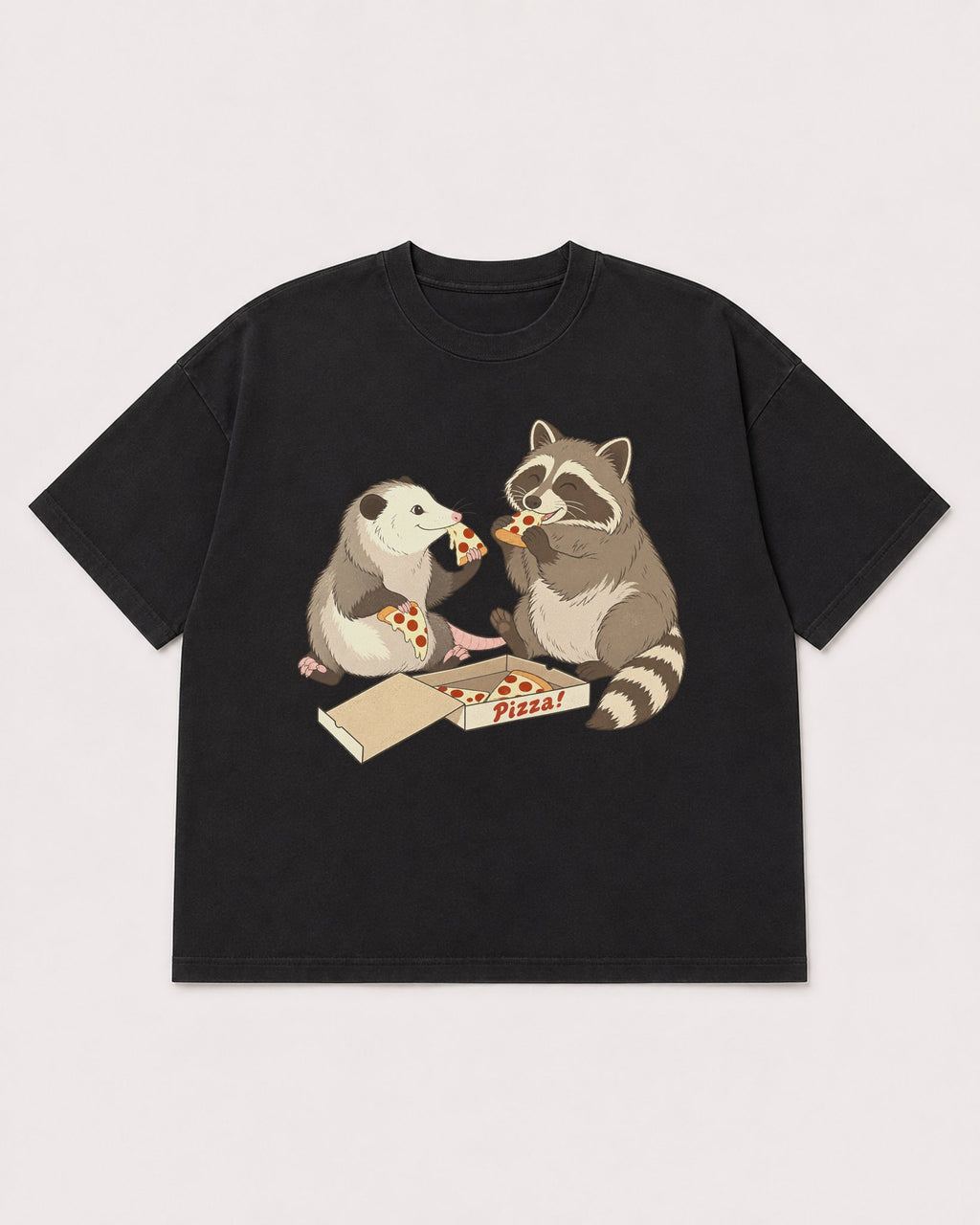 Mockup Boxy Heavyweight Tee Black product
