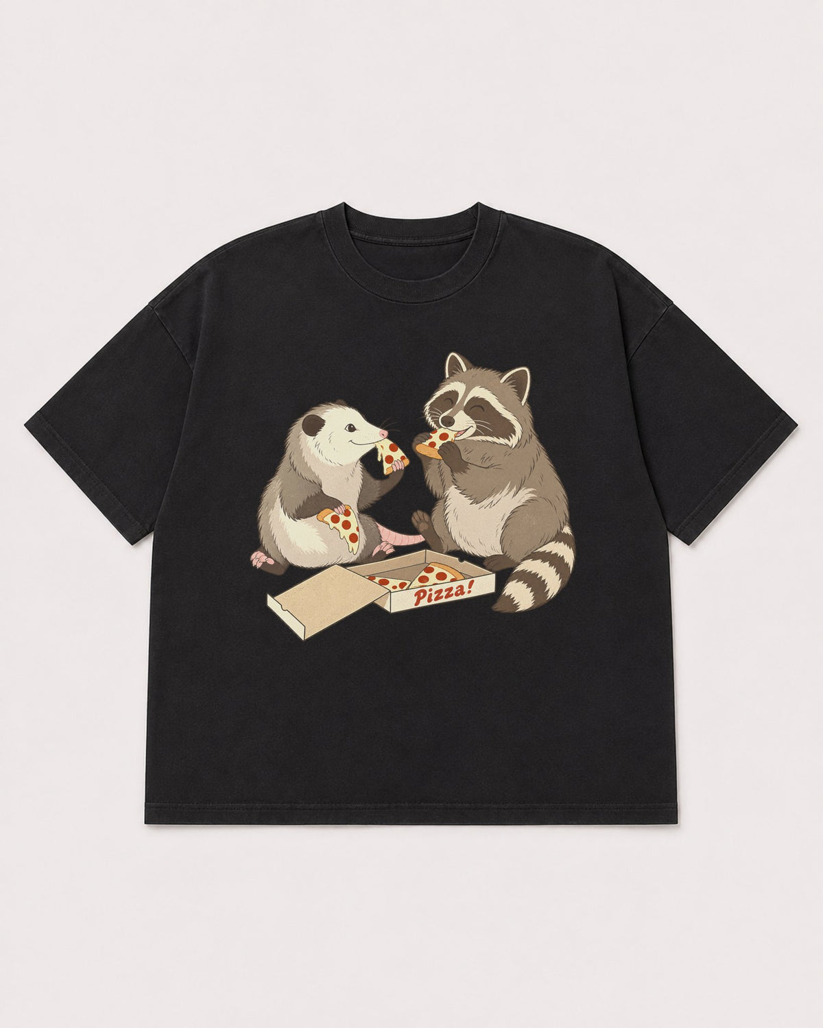 Mockup Boxy Heavyweight Tee Black product