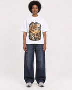 Mockup Boxy Heavyweight Tee White female full-body 14
