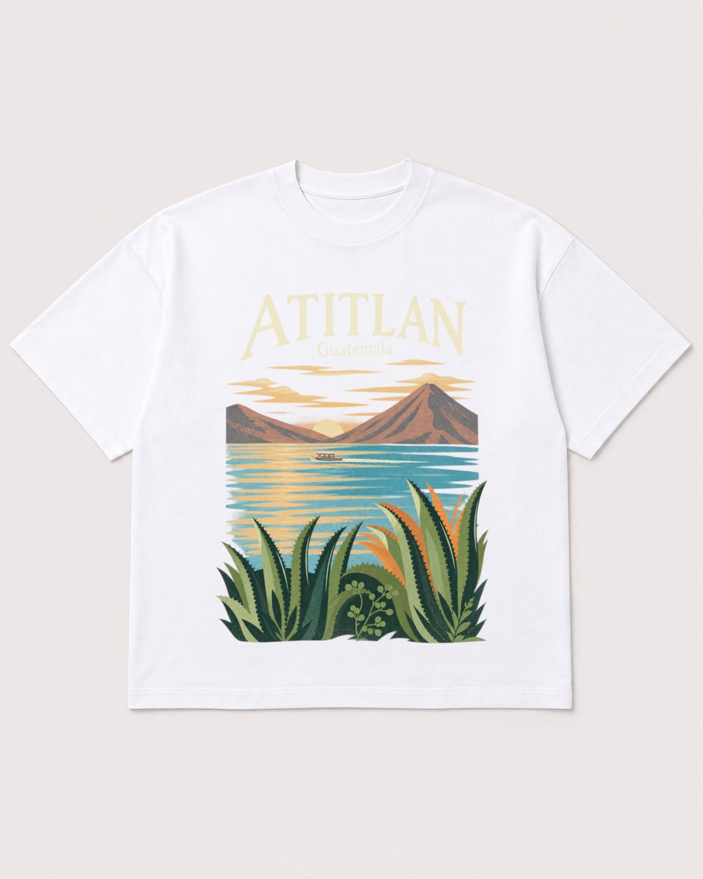 Mockup Boxy Heavyweight Tee White product