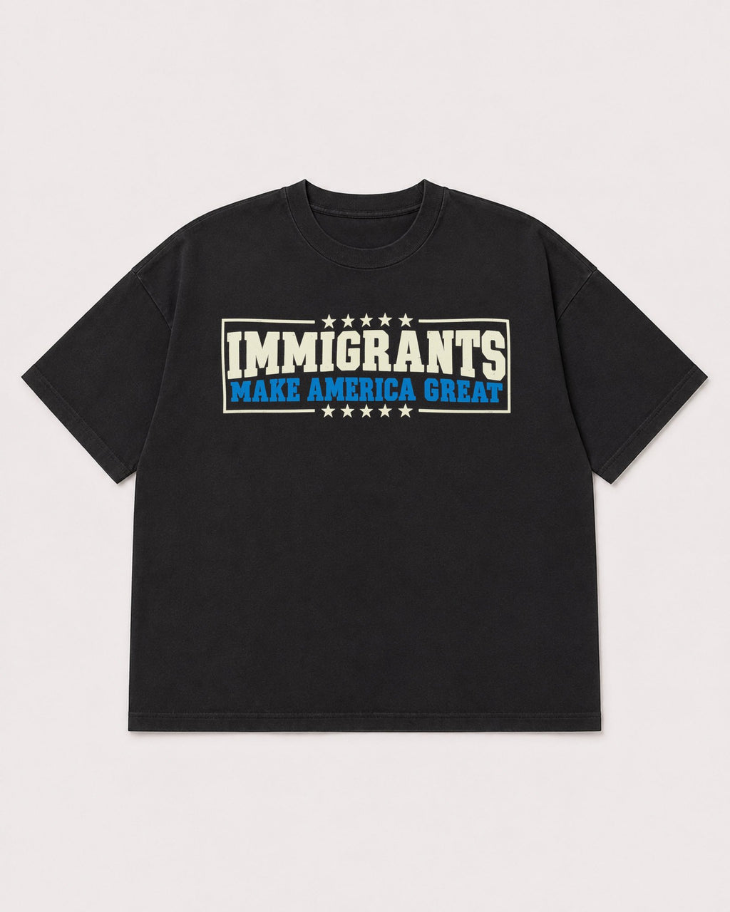 Mockup Boxy Heavyweight Tee Black product