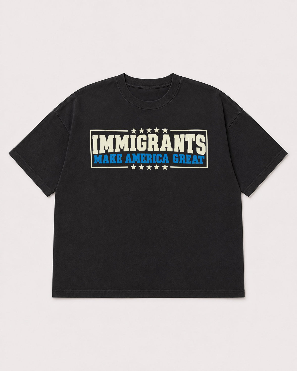 Mockup Boxy Heavyweight Tee Black product