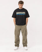 Mockup Boxy Heavyweight Tee Black male full-body 08