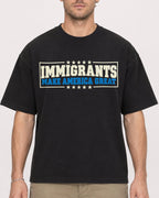 Mockup Boxy Heavyweight Tee Black male close-up 08