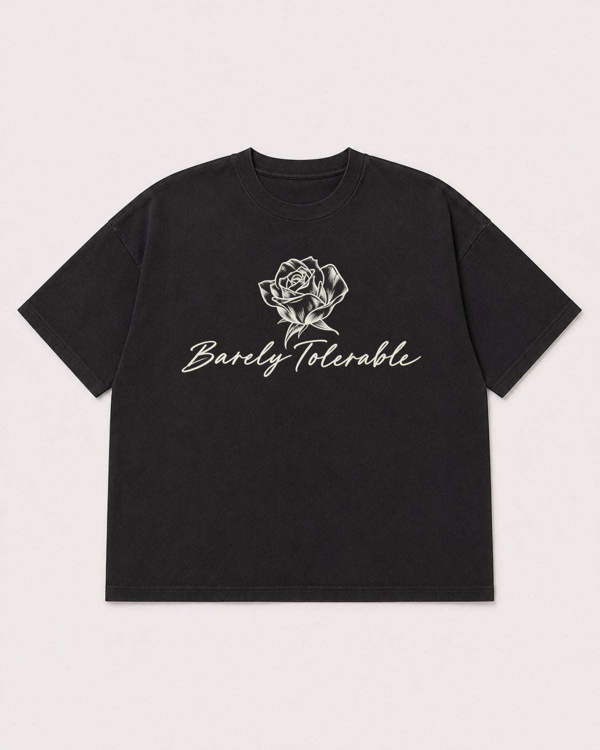 Mockup Boxy Heavyweight Tee Black product