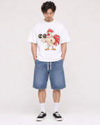 Mockup Boxy Heavyweight Tee White male full-body 03