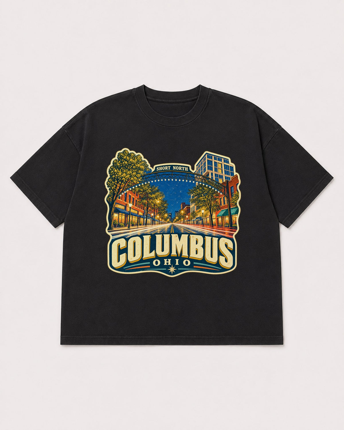 Mockup Boxy Heavyweight Tee Black product