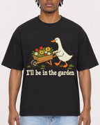 Mockup Boxy Heavyweight Tee Black male close-up 05