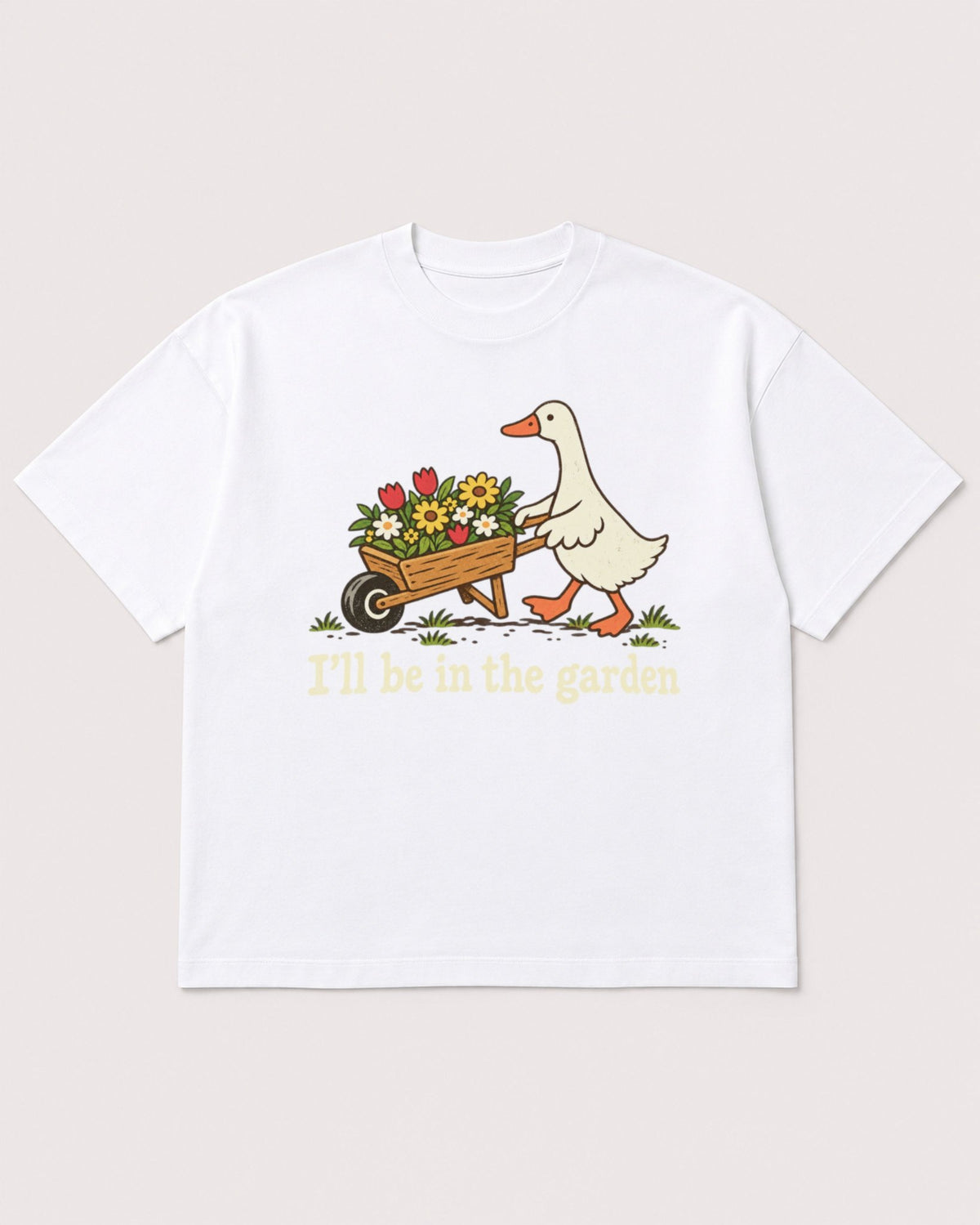 Mockup Boxy Heavyweight Tee White product