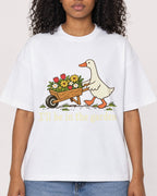 Mockup Boxy Heavyweight Tee White female close-up 05