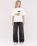 Mockup Boxy Heavyweight Tee White female full-body 08