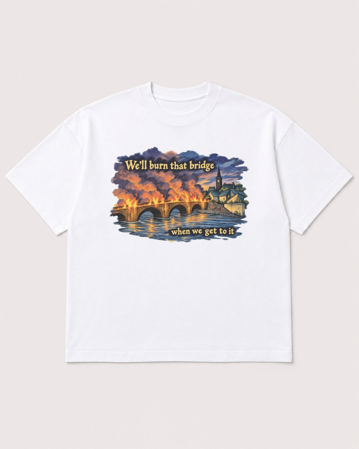 Mockup Boxy Heavyweight Tee White product