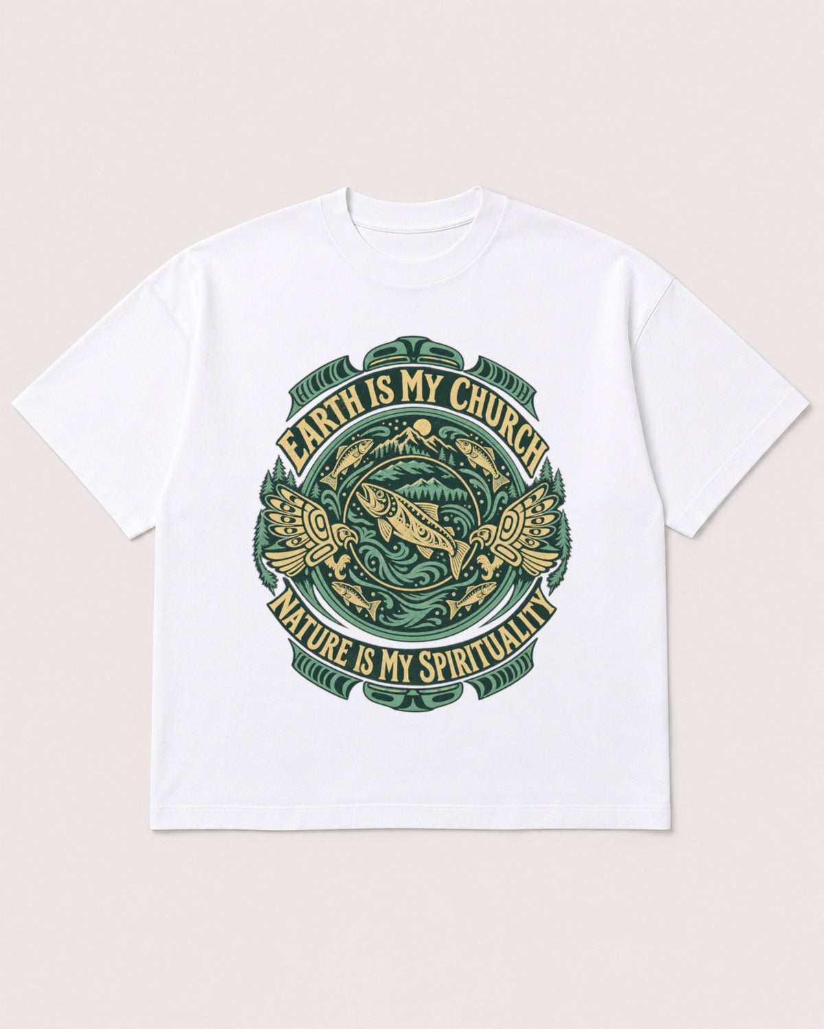 Mockup Boxy Heavyweight Tee White product