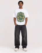 Mockup Boxy Heavyweight Tee White male full-body 05