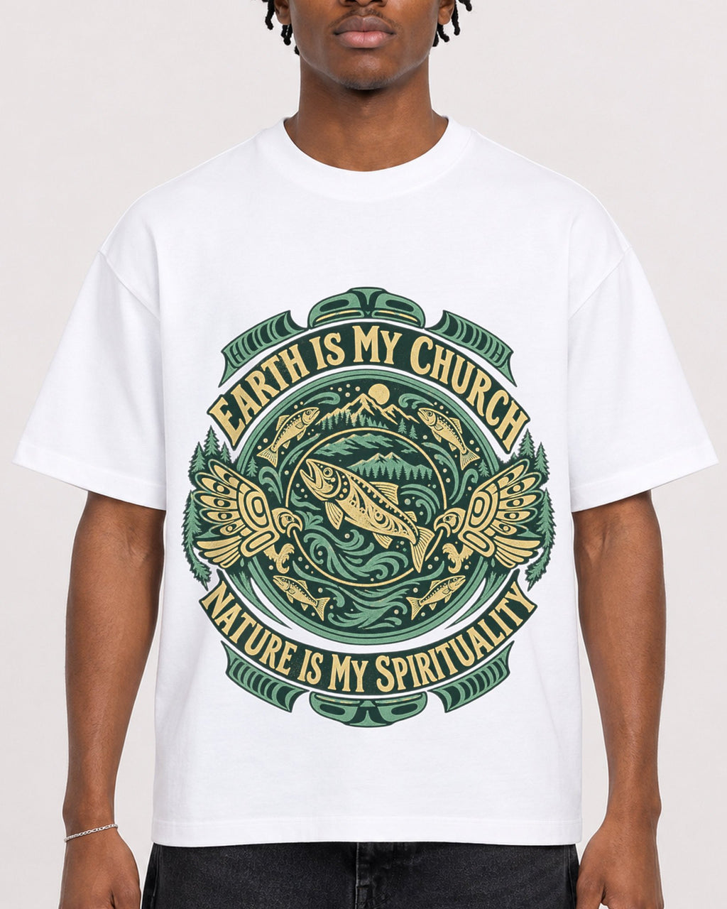 Mockup Boxy Heavyweight Tee White male close-up 05