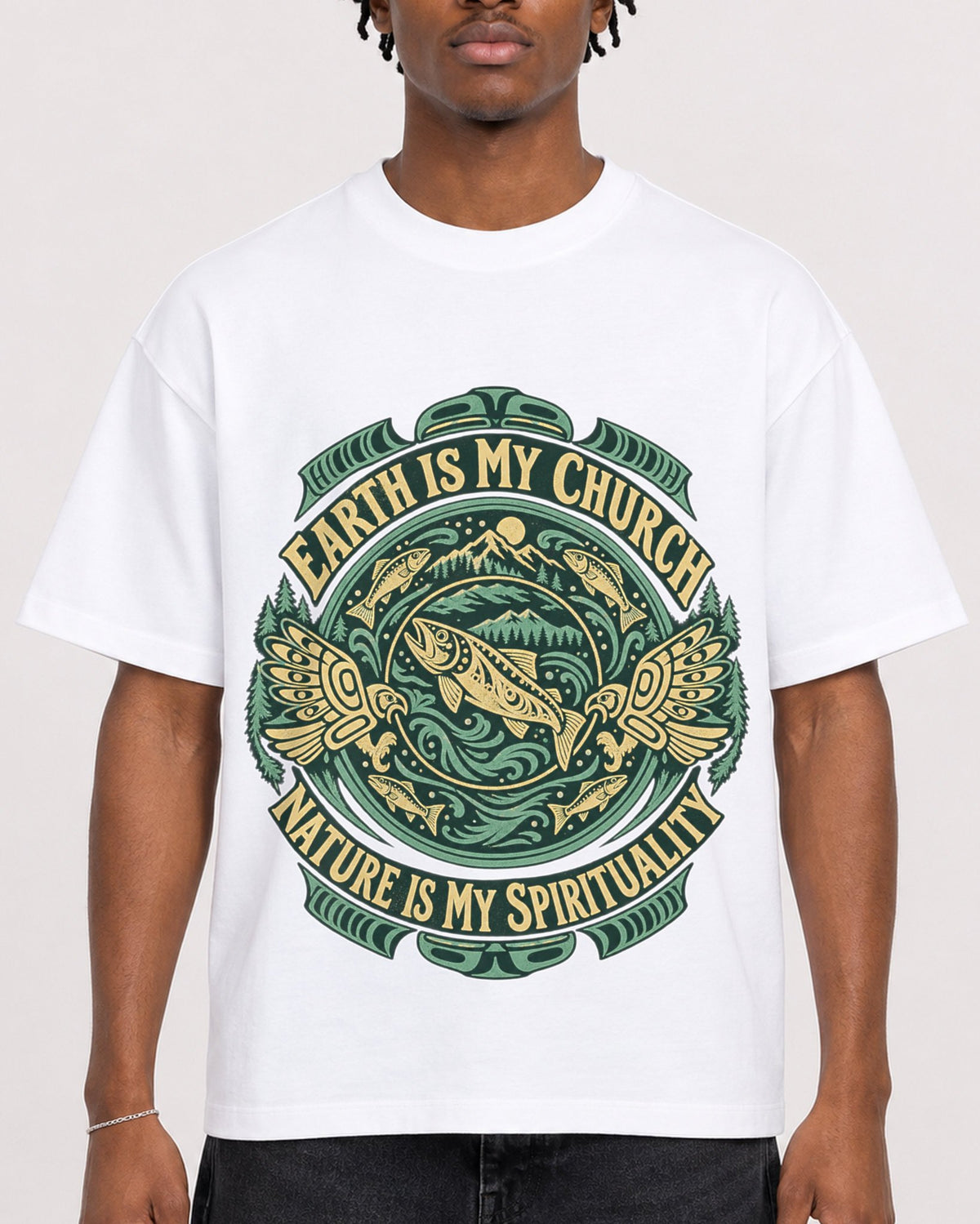 Mockup Boxy Heavyweight Tee White male close-up 05