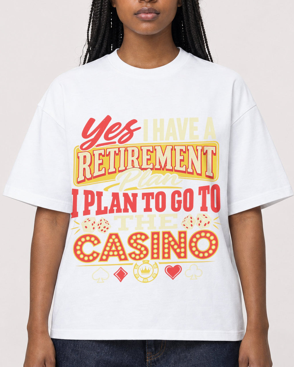 Mockup Boxy Heavyweight Tee White female close-up 04