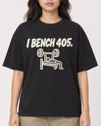 Mockup Boxy Heavyweight Tee Black female close-up 02