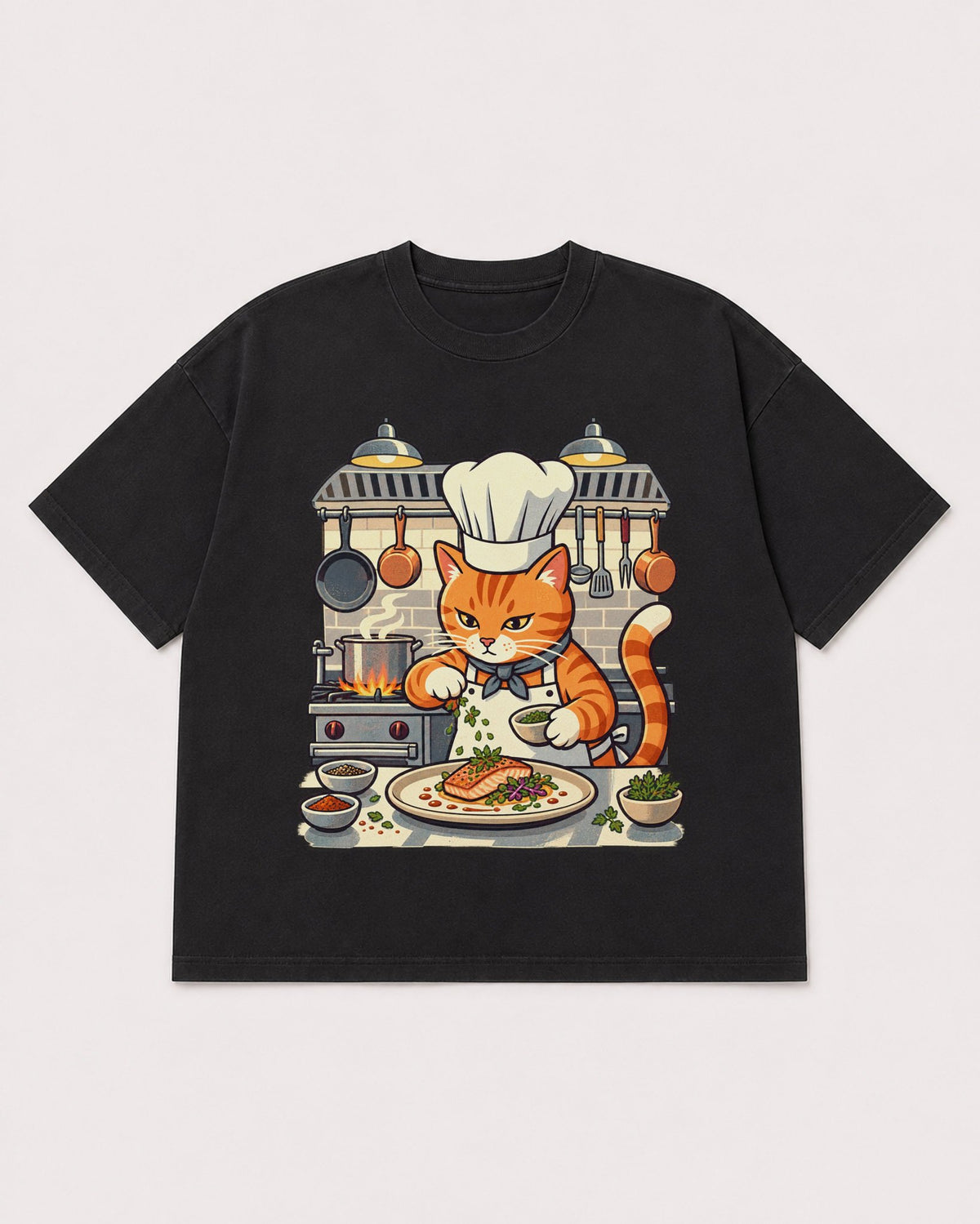 Mockup Boxy Heavyweight Tee Black product