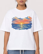 Mockup Boxy Heavyweight Tee White female close-up 16