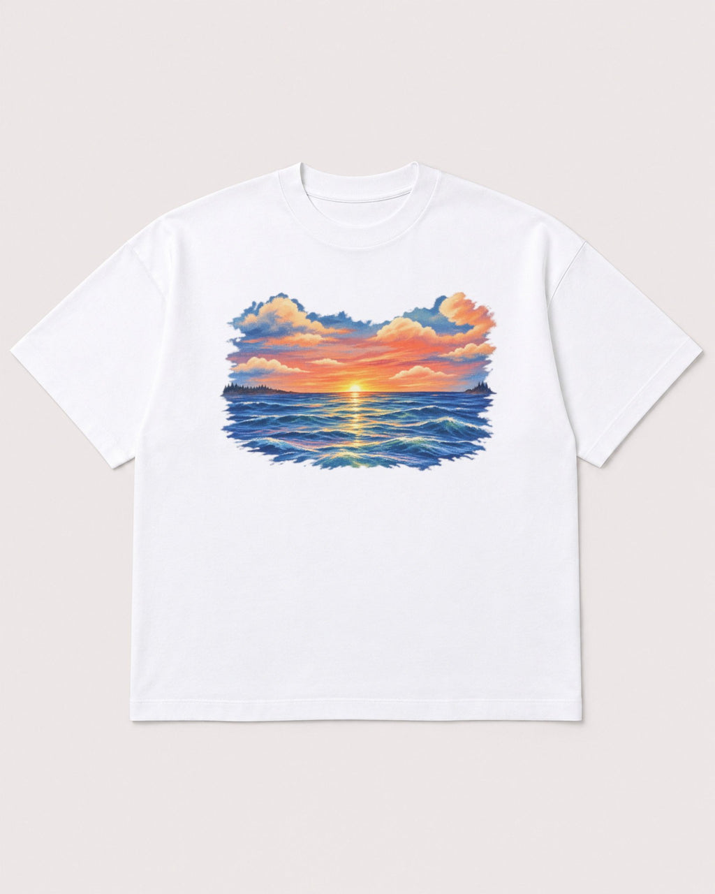 Mockup Boxy Heavyweight Tee White product