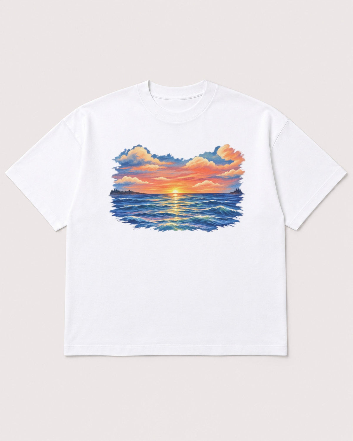 Mockup Boxy Heavyweight Tee White product