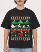 Mockup Boxy Heavyweight Tee Black male close-up 09