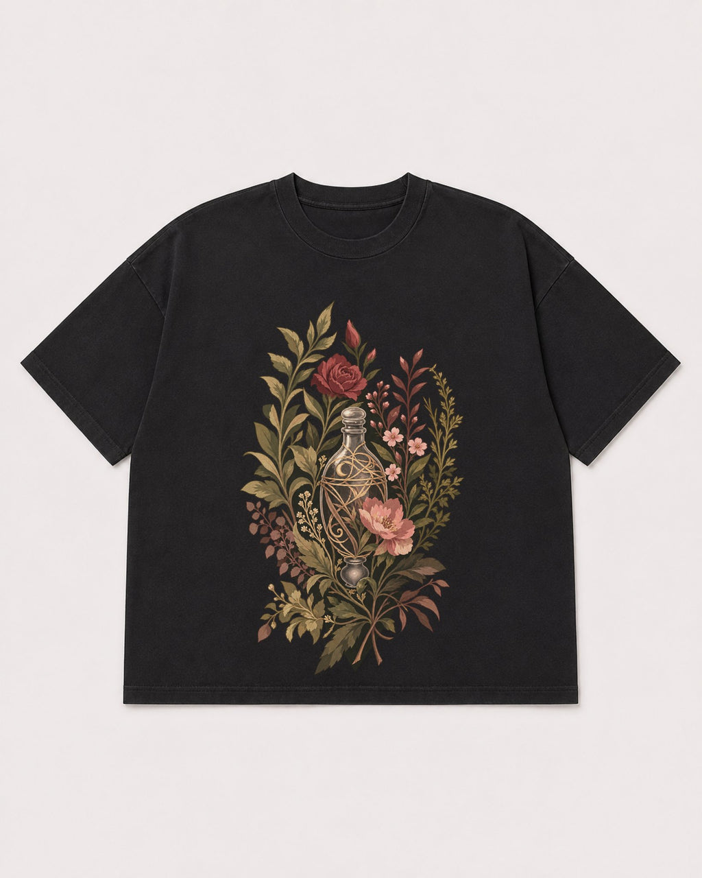 Mockup Boxy Heavyweight Tee Black product