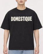 Mockup Boxy Heavyweight Tee Black male close-up 01
