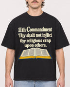Mockup Boxy Heavyweight Tee Black male close-up 29