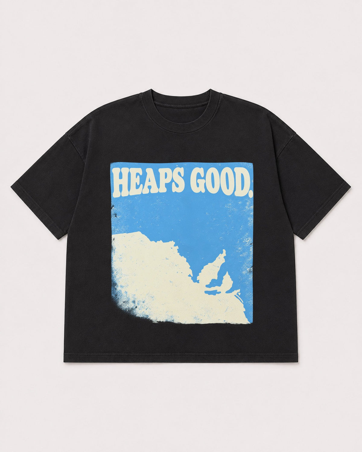 Mockup Boxy Heavyweight Tee Black product