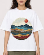 Mockup Boxy Heavyweight Tee White female close-up 02