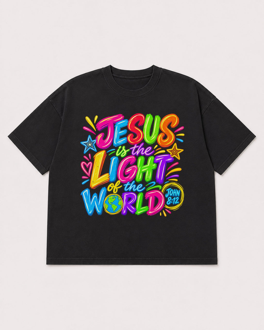Mockup Boxy Heavyweight Tee Black product