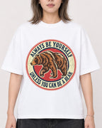 Mockup Boxy Heavyweight Tee White female close-up 33