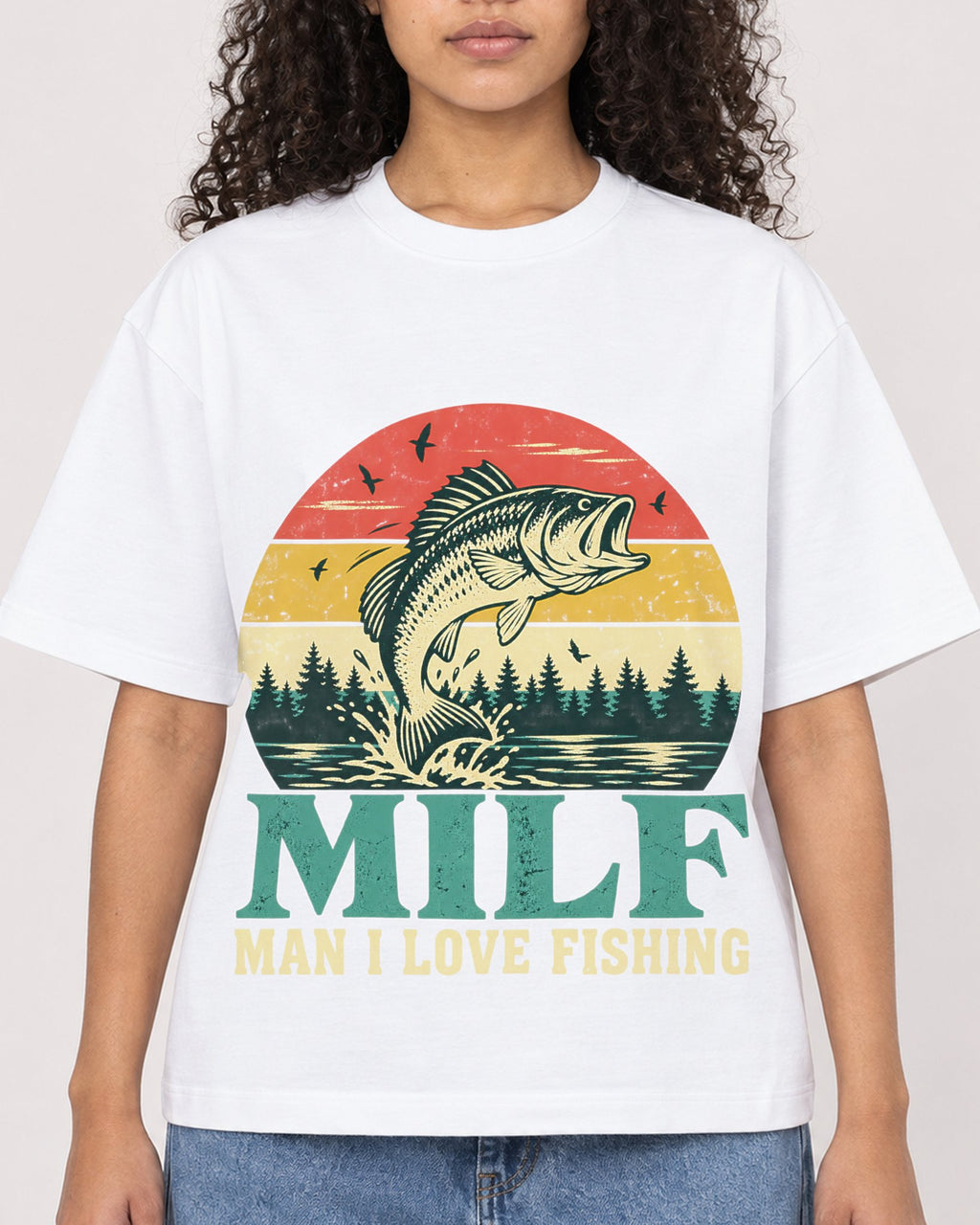 Mockup Boxy Heavyweight Tee White female close-up 10